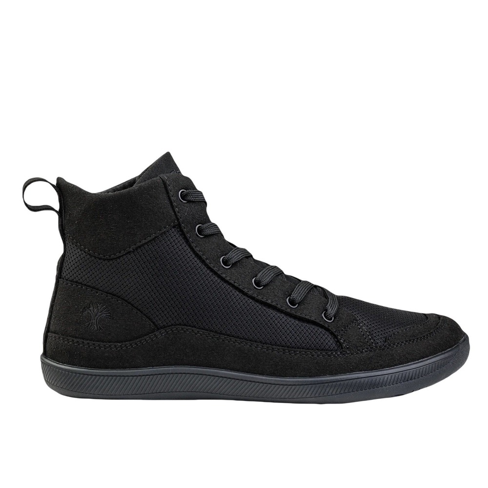 Rutsu Shift Barefoot Work Shoe Black High Top Anti Slip Spill Resistant Sneaker